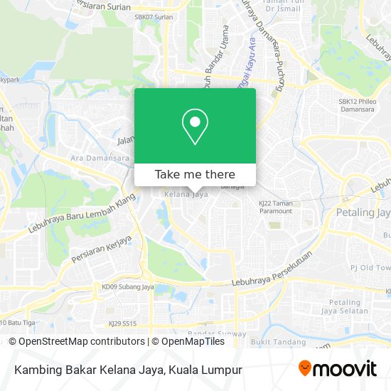 Peta Kambing Bakar Kelana Jaya