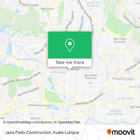 Jasa Padu Construction map