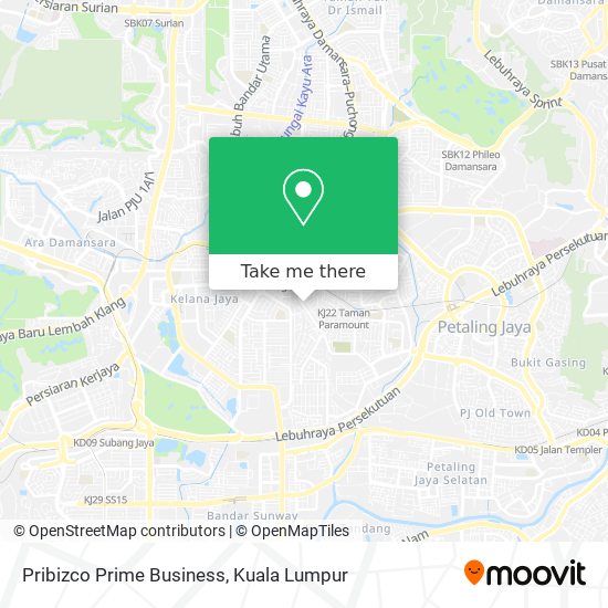 Pribizco Prime Business map