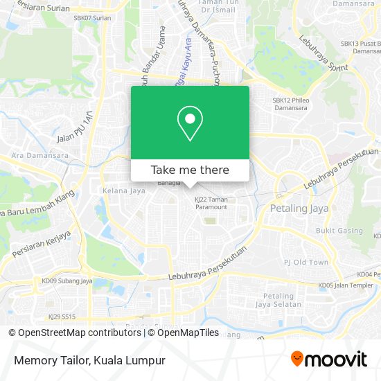 Memory Tailor map