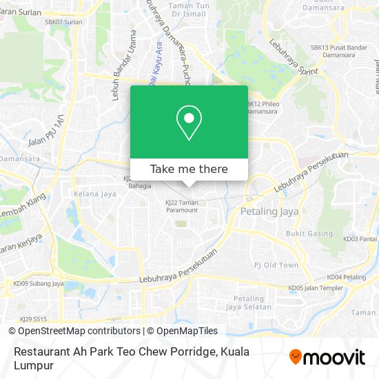 Restaurant Ah Park Teo Chew Porridge map