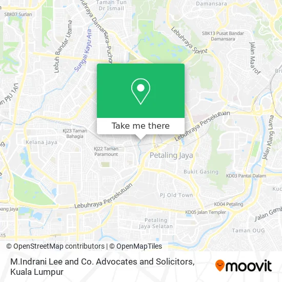 M.Indrani Lee and Co. Advocates and Solicitors map