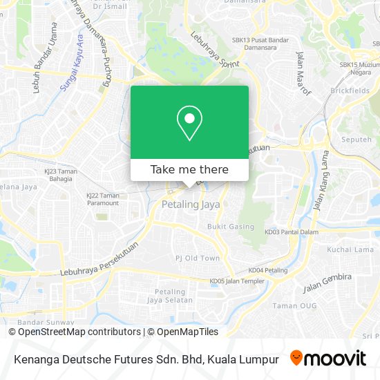 Kenanga Deutsche Futures Sdn. Bhd map
