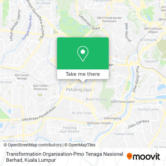 Transformation Organisation-Pmo Tenaga Nasional Berhad map