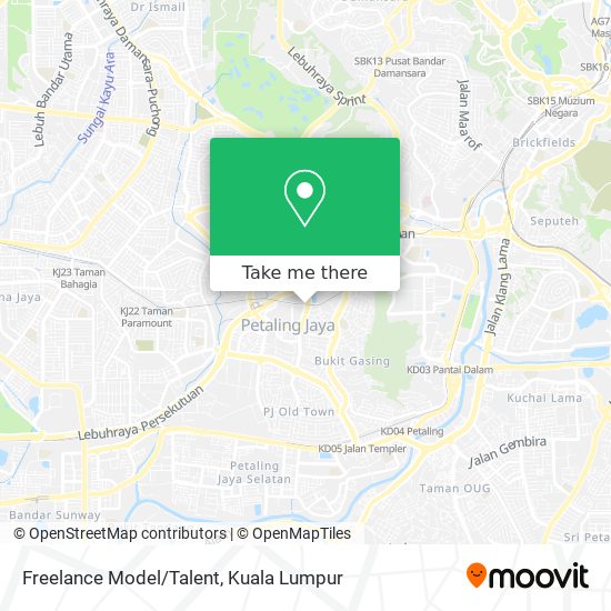 Freelance Model/Talent map