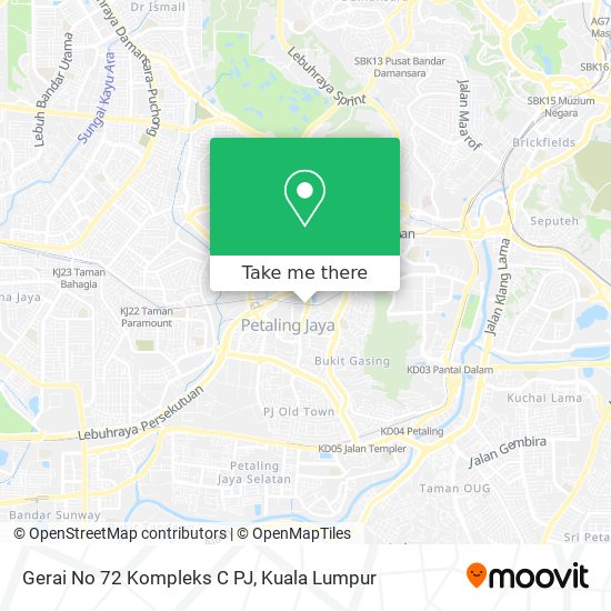 Gerai No 72 Kompleks C PJ map