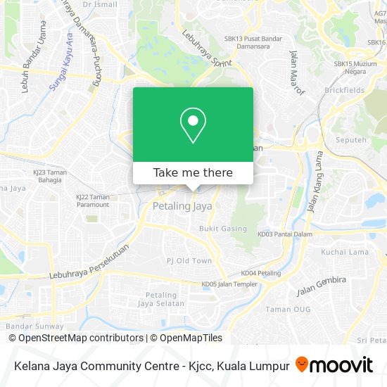 Kelana Jaya Community Centre - Kjcc map