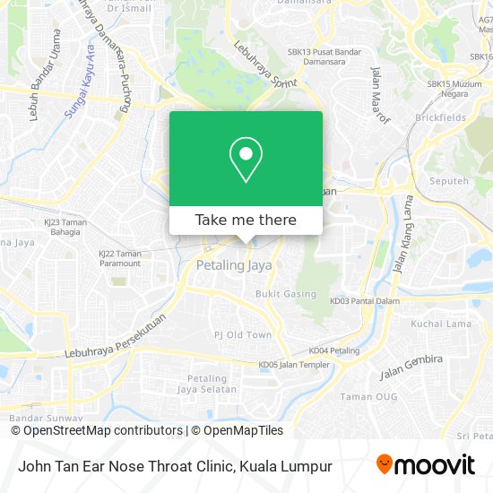 John Tan Ear Nose Throat Clinic map