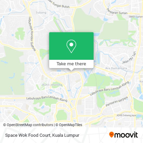 Space Wok Food Court map