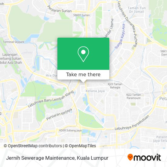 Jernih Sewerage Maintenance map