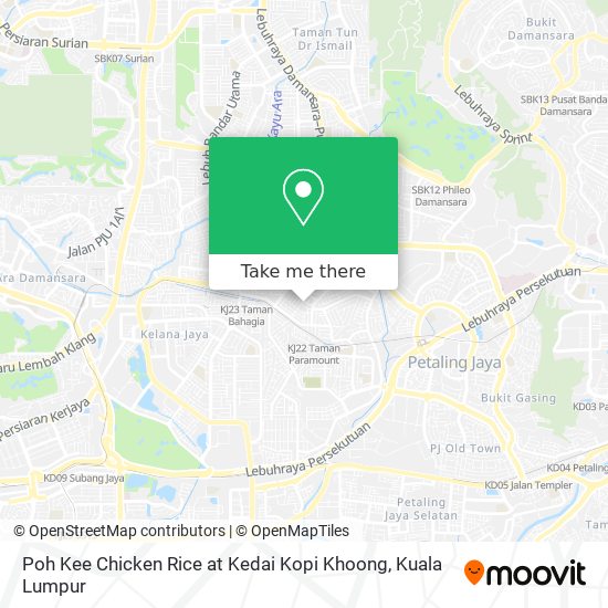Peta Poh Kee Chicken Rice at Kedai Kopi Khoong