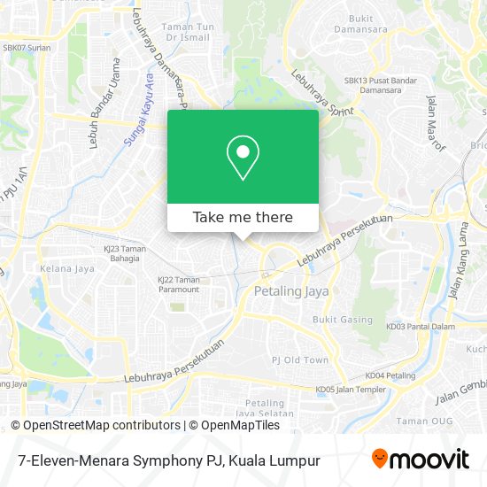 7-Eleven-Menara Symphony PJ map