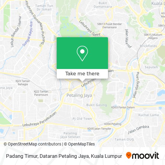 Padang Timur, Dataran Petaling Jaya map