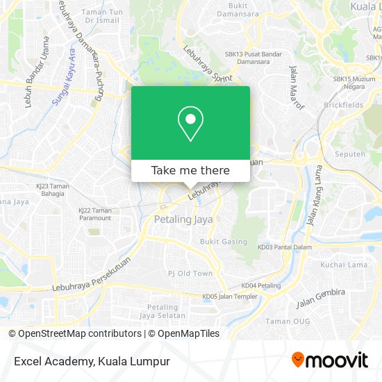 Excel Academy map