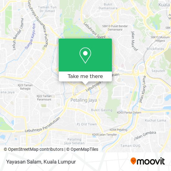 Yayasan Salam map