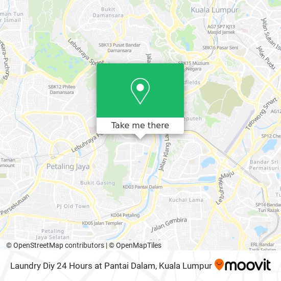 Laundry Diy 24 Hours at Pantai Dalam map