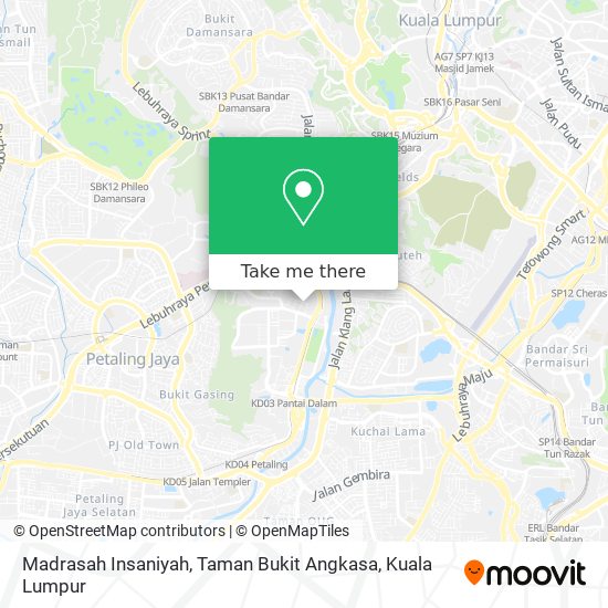 Madrasah Insaniyah, Taman Bukit Angkasa map