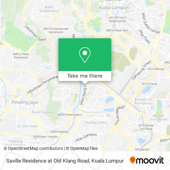 Saville Residence at Old Klang Road map