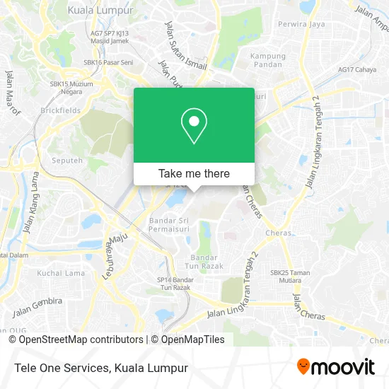 Tele One Services map