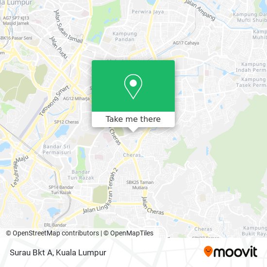 Surau Bkt A map