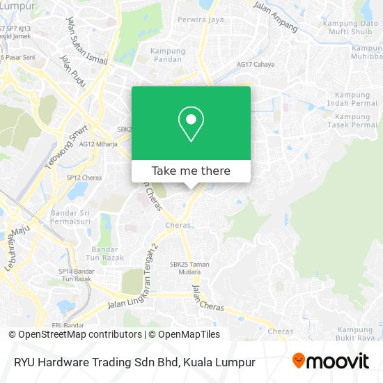 RYU Hardware Trading Sdn Bhd map