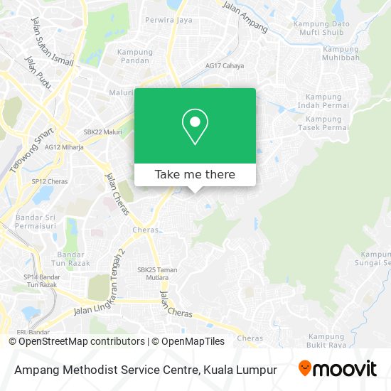 Ampang Methodist Service Centre map
