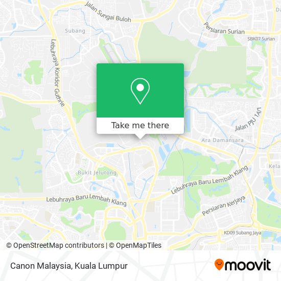 Canon Malaysia map