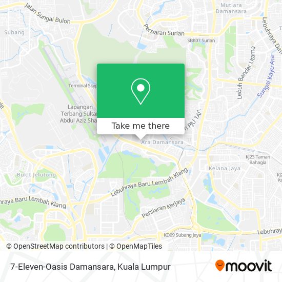 Peta 7-Eleven-Oasis Damansara