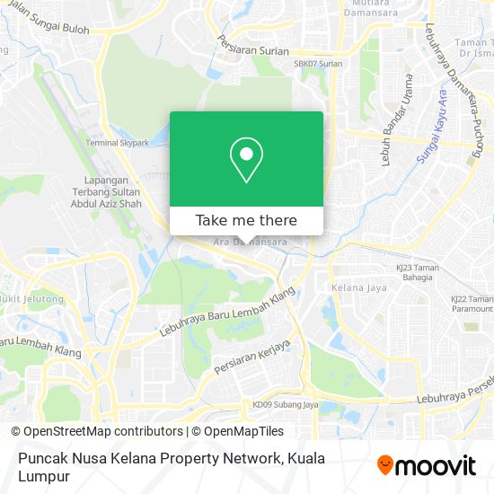 Peta Puncak Nusa Kelana Property Network