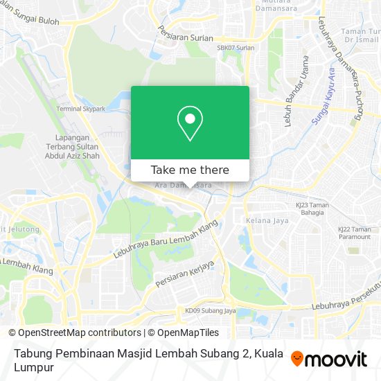 Peta Tabung Pembinaan Masjid Lembah Subang 2