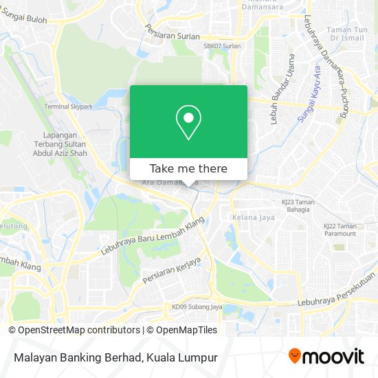 Malayan Banking Berhad map