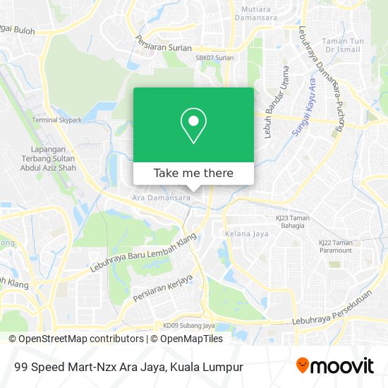 99 Speed Mart-Nzx Ara Jaya map