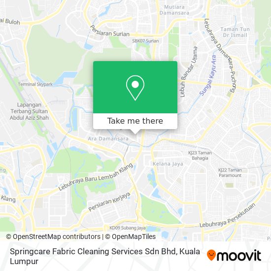 Springcare Fabric Cleaning Services Sdn Bhd map