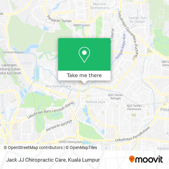 Jack JJ Chiropractic Care map