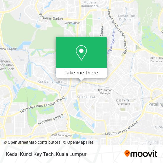 Kedai Kunci Key Tech map