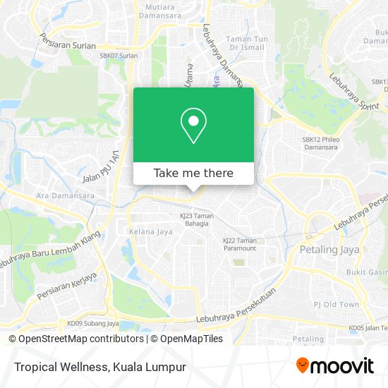 Tropical Wellness map
