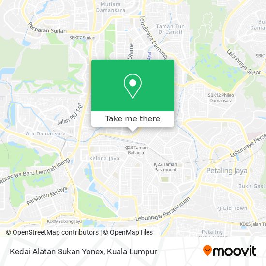Peta Kedai Alatan Sukan Yonex