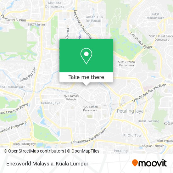 Enexworld Malaysia map