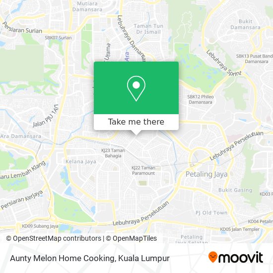 Aunty Melon Home Cooking map