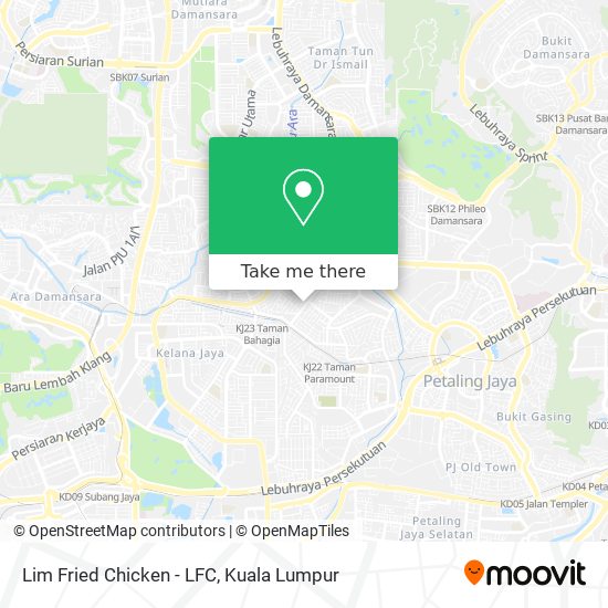Peta Lim Fried Chicken - LFC