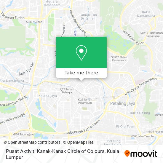 Pusat Aktiviti Kanak-Kanak Circle of Colours map