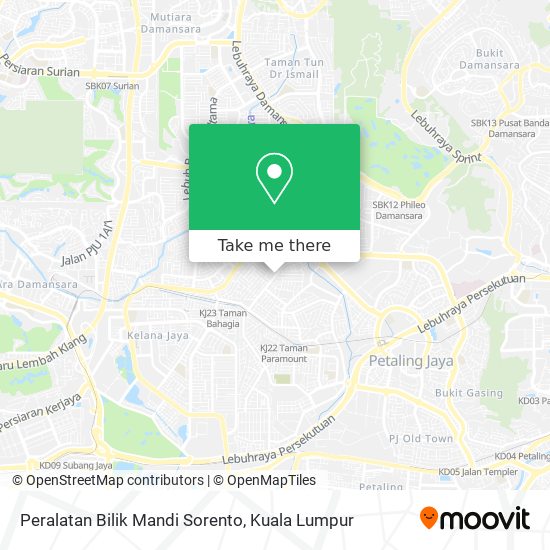 Peta Peralatan Bilik Mandi Sorento