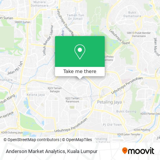 Anderson Market Analytics map