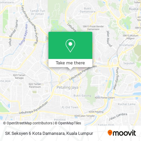 SK Seksyen 6 Kota Damansara map