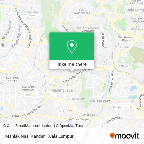 Maniak Nasi Kandar map