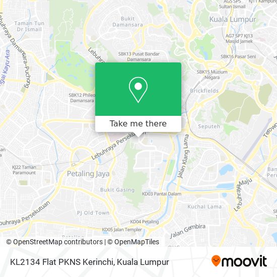 Peta KL2134 Flat PKNS Kerinchi