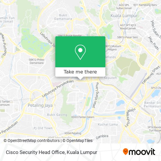 Cisco Security Head Office map