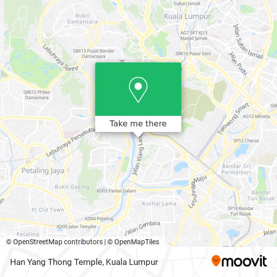 Peta Han Yang Thong Temple
