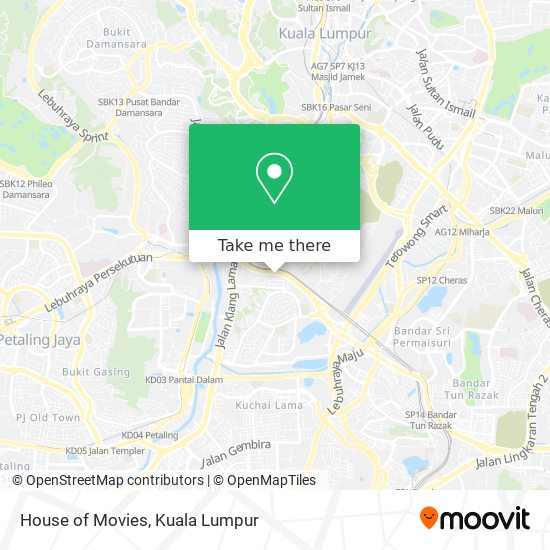 House of Movies map