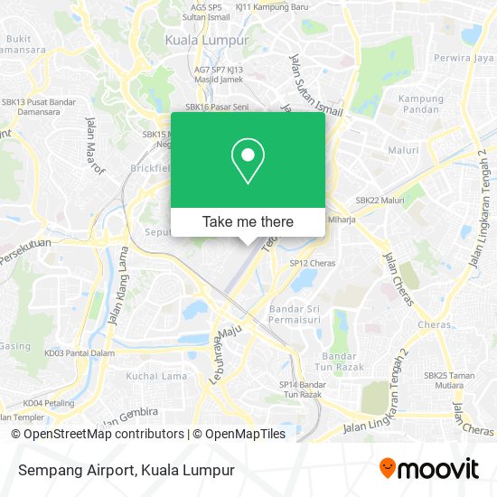 Sempang Airport map